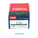 TIMCO Twin-Threaded Countersunk Silver Woodscrews-40