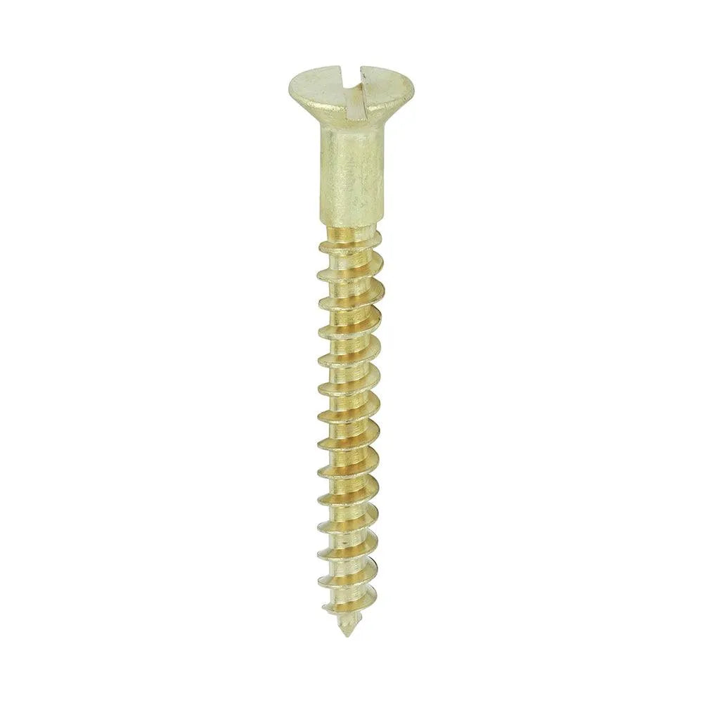 TIMCO Solid Brass Countersunk Woodscrews