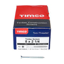 TIMCO Twin-Threaded Countersunk Silver Woodscrews-20
