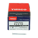 TIMCO Twin-Threaded Countersunk Silver Woodscrews-22