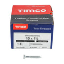 TIMCO Twin-Threaded Countersunk Silver Woodscrews-18