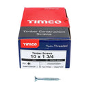 TIMCO Twin-Threaded Countersunk Silver Woodscrews-12