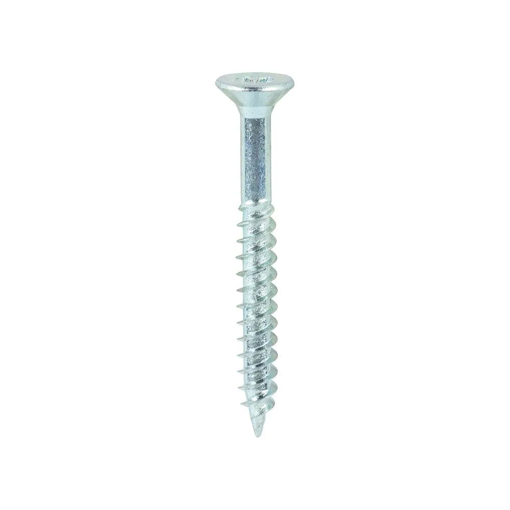 TIMCO Twin-Threaded Countersunk Silver Woodscrews