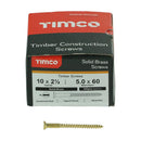 TIMCO Solid Brass Countersunk Woodscrews-5
