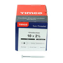 TIMCO Twin-Threaded Round Head Silver Woodscrews-1
