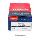 TIMCO Twin-Threaded Countersunk Silver Woodscrews-13