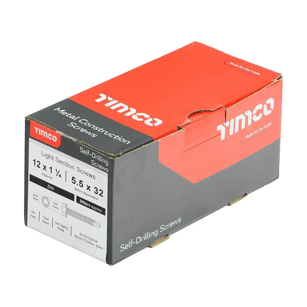 TIMCO Self-Drilling Light Section Silver Screws - 0