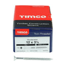 TIMCO Twin-Threaded Countersunk Silver Woodscrews-4