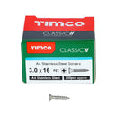 TIMCO Classic Multi-Purpose Countersunk A4 Stainless Steel Woodcrews-1