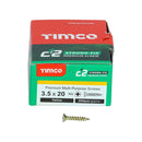 TIMCO C2 Strong-Fix Multi-Purpose Premium Countersunk Gold Woodscrews-116