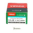 TIMCO Classic Multi-Purpose Countersunk A4 Stainless Steel Woodcrews-50