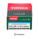 TIMCO Classic Multi-Purpose Countersunk A2 Stainless Steel Woodcrews-87