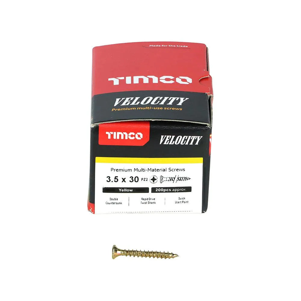 TIMCO Velocity Premium Multi-Use Countersunk Gold Woodscrews