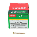 TIMCO C2 Strong-Fix Multi-Purpose Premium Countersunk Gold Woodscrews-102