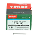 TIMCO Classic Multi-Purpose Countersunk A2 Stainless Steel Woodcrews-75