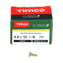 TIMCO Classic Multi-Purpose Countersunk Gold Woodscrews-122