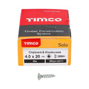 TIMCO Solo Countersunk Silver Woodscrews-88