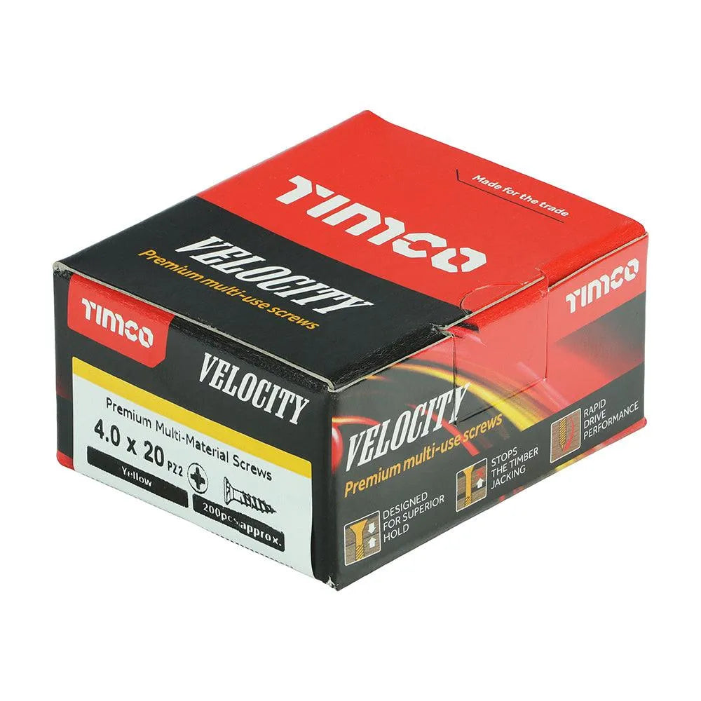 TIMCO Velocity Premium Multi-Use Countersunk Gold Woodscrews