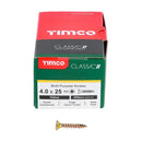 TIMCO Classic Multi-Purpose Countersunk Gold Woodscrews-113