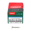 TIMCO Classic Multi-Purpose Countersunk A2 Stainless Steel Woodcrews-62