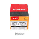 TIMCO Solo Countersunk Silver Woodscrews-82