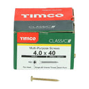 TIMCO Classic Multi-Purpose Pan Head Gold Woodscrews-8