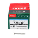 TIMCO Classic Multi-Purpose Countersunk A2 Stainless Steel Woodcrews-57
