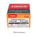 TIMCO Solo Countersunk Silver Woodscrews-73