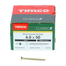 TIMCO Classic Multi-Purpose Countersunk Gold Woodscrews-98