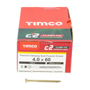 TIMCO C2 Clamp-Fix Multi-Purpose Premium Countersunk Gold Woodscrews-7