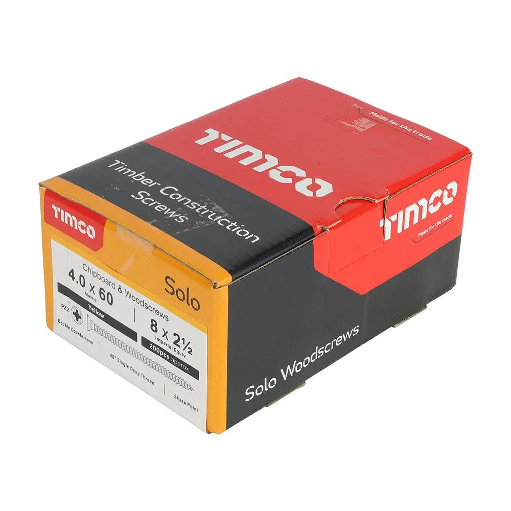 TIMCO Solo Countersunk Gold Woodscrews