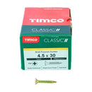 TIMCO Classic Multi-Purpose Countersunk Gold Woodscrews-73