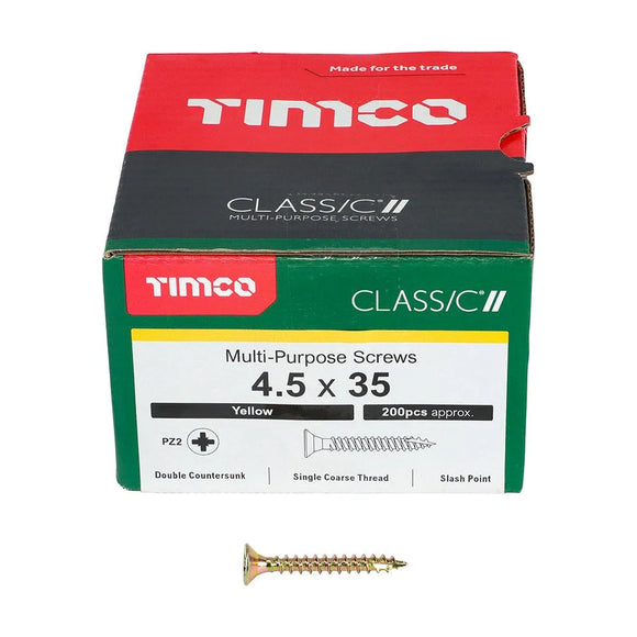 TIMCO Classic Multi-Purpose Countersunk Gold Woodscrews