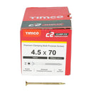 TIMCO C2 Clamp-Fix Multi-Purpose Premium Countersunk Gold Woodscrews-43