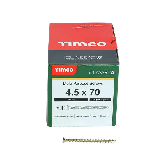 TIMCO Classic Multi-Purpose Countersunk Gold Woodscrews