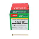 TIMCO C2 Strong-Fix Multi-Purpose Premium Countersunk Gold Woodscrews-45