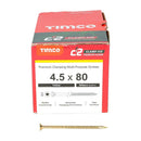 TIMCO C2 Clamp-Fix Multi-Purpose Premium Countersunk Gold Woodscrews-41