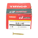 TIMCO C2 Clamp-Fix Multi-Purpose Premium Countersunk Gold Woodscrews-34