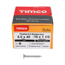 TIMCO Solo Countersunk Silver Woodscrews-25