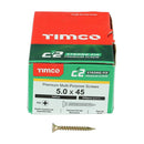 TIMCO C2 Strong-Fix Multi-Purpose Premium Countersunk Gold Woodscrews-36