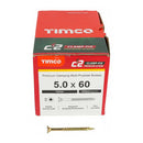 TIMCO C2 Clamp-Fix Multi-Purpose Premium Countersunk Gold Woodscrews-25