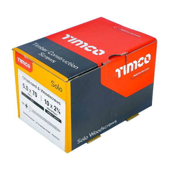 TIMCO Solo Countersunk Silver Woodscrews
