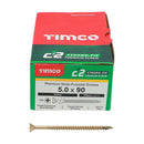 TIMCO C2 Strong-Fix Multi-Purpose Premium Countersunk Gold Woodscrews-10