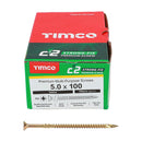 TIMCO C2 Strong-Fix Multi-Purpose Premium Countersunk Gold Woodscrews-3