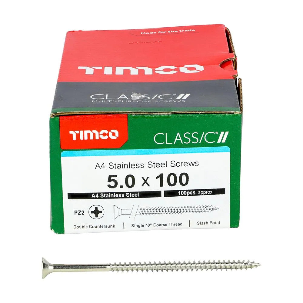 TIMCO Classic Multi-Purpose Countersunk A4 Stainless Steel Woodcrews