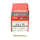 TIMCO C2 Clamp-Fix Multi-Purpose Premium Countersunk Gold Woodscrews-25