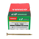 TIMCO C2 Strong-Fix Multi-Purpose Premium Countersunk Gold Woodscrews-15
