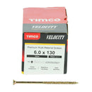 TIMCO Velocity Premium Multi-Use Countersunk Gold Woodscrews-12