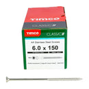 TIMCO Classic Multi-Purpose Countersunk A4 Stainless Steel Woodcrews-1