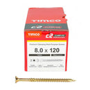 TIMCO C2 Clamp-Fix Multi-Purpose Premium Countersunk Gold Woodscrews-25